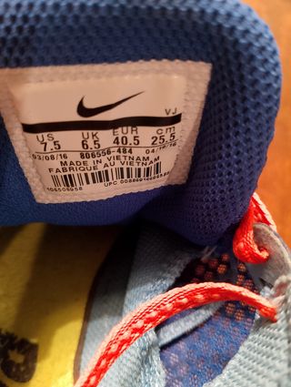Zapatillas Nike Atletismo Azul/Rojo