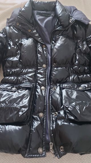 Anorak Calvin Klein Negro Plumas