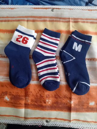 3 paia calzini felpa bambino tg XL