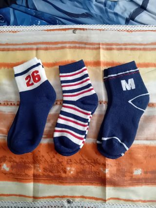 3 paia calzini felpa bambino tg XL