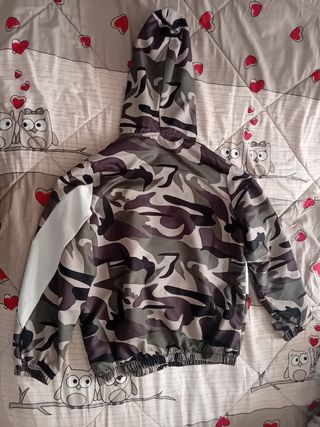 Tuta mimetica 2 pezzi poliestere 160cm