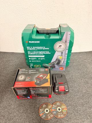 mini amoladora Parkside 20v