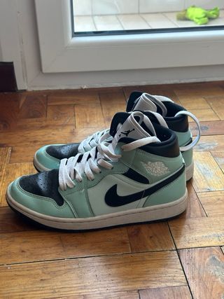 Jordan Air Mid Mujer Azul/Verde