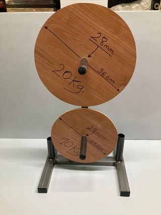 Soporte Discos de Pesas y Barras 28 mm Decathlon 