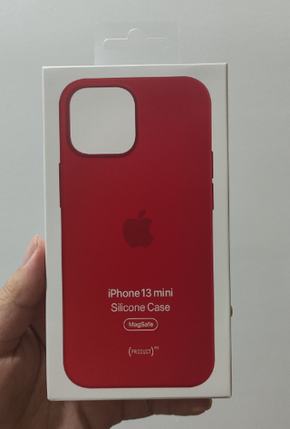 Funda iPhone 13 mini Silicone Case Roja