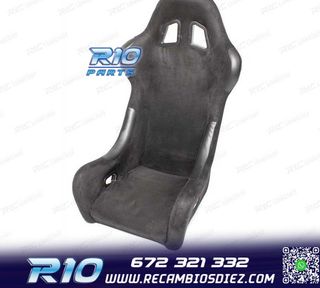 ASIENTO BAQUET UNIVERSAL NEGRO ALCANTARA - PIEL ESTILO EVO