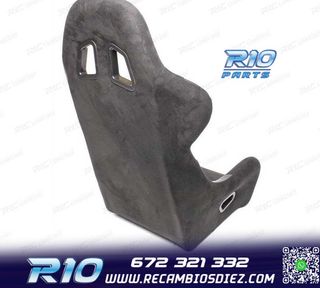 ASIENTO BAQUET UNIVERSAL NEGRO ALCANTARA - PIEL ESTILO EVO