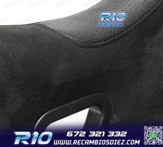 ASIENTO BAQUET UNIVERSAL NEGRO ALCANTARA - PIEL ESTILO EVO
