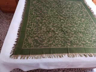 Mantón reproduccion de lana con estampado