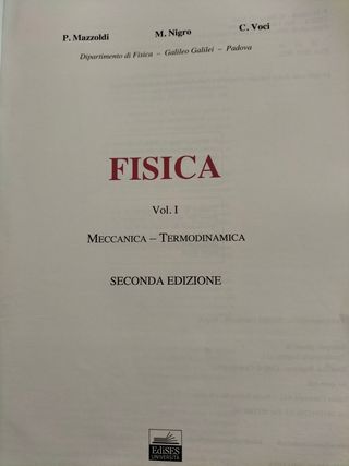 Fisica vol. 1 - Meccanica, termodinamica