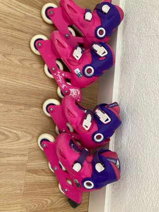 Patines en línea ajustables niña Talla 26-28