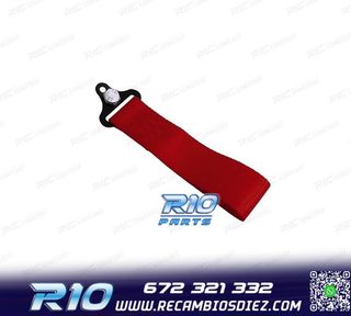 CINTA DE REMOLQUE ROJA EN TELA