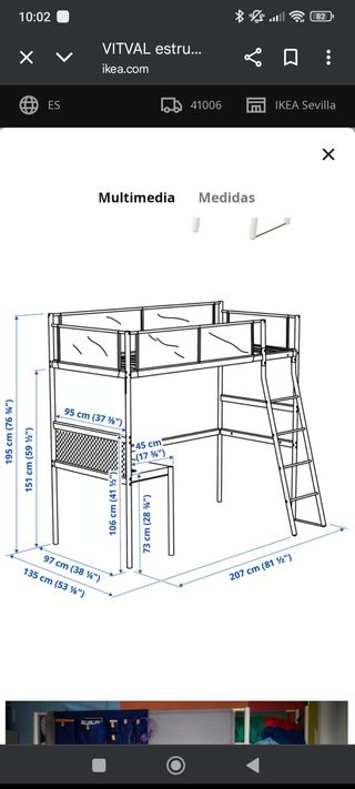 Litera con escritorio Ikea
