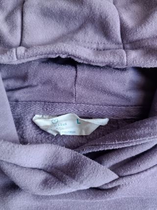 Sudadera con capucha morada mujer 