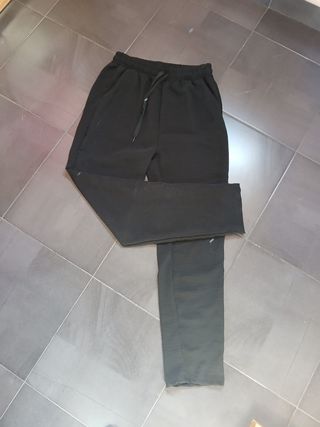 Pantalon de tela corte recto