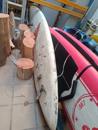 Tabla blanca rígida Windsurf Paddle Surf