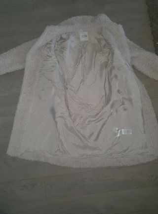 Abrigo COS Teddy Oversize Beige Talla Única Nuevo 