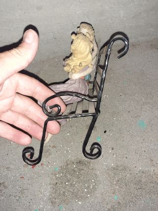 Figura pareja banco romántico resina ver medidas