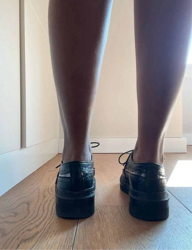 Zapatillas Pons Quintana negras y plateadas