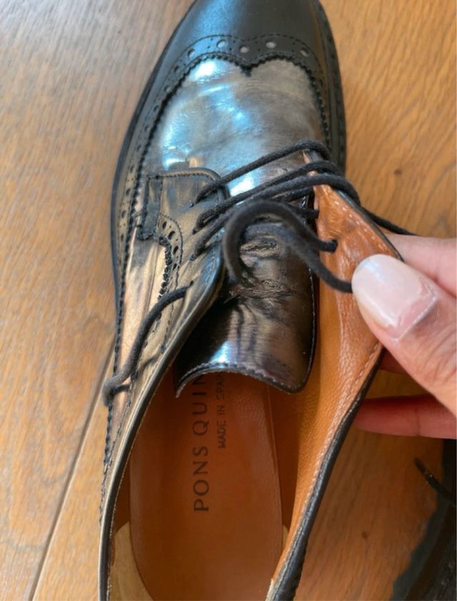 Zapatillas Pons Quintana negras y plateadas