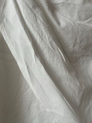 Falda de lino blanca