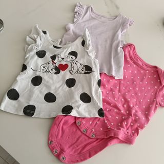 Set 3 magliette bimba 9 mesi cotone