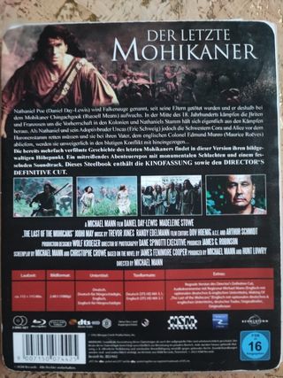 El Último Mohicano Blu-ray Español