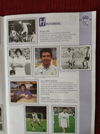Álbum Cromos Real Madrid 94/95