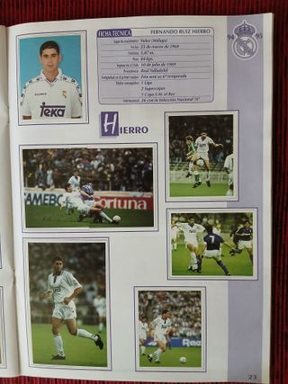 Álbum Cromos Real Madrid 94/95