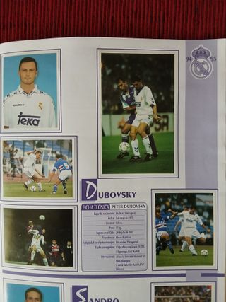 Álbum Cromos Real Madrid 94/95