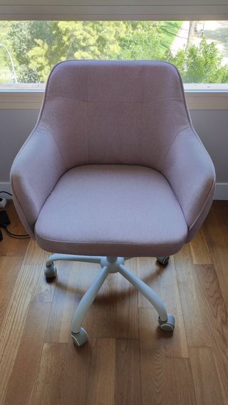 Silla de escritorio giratoria rosa