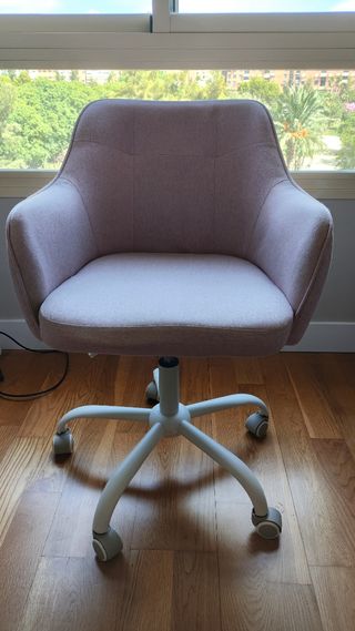 Silla de escritorio giratoria rosa