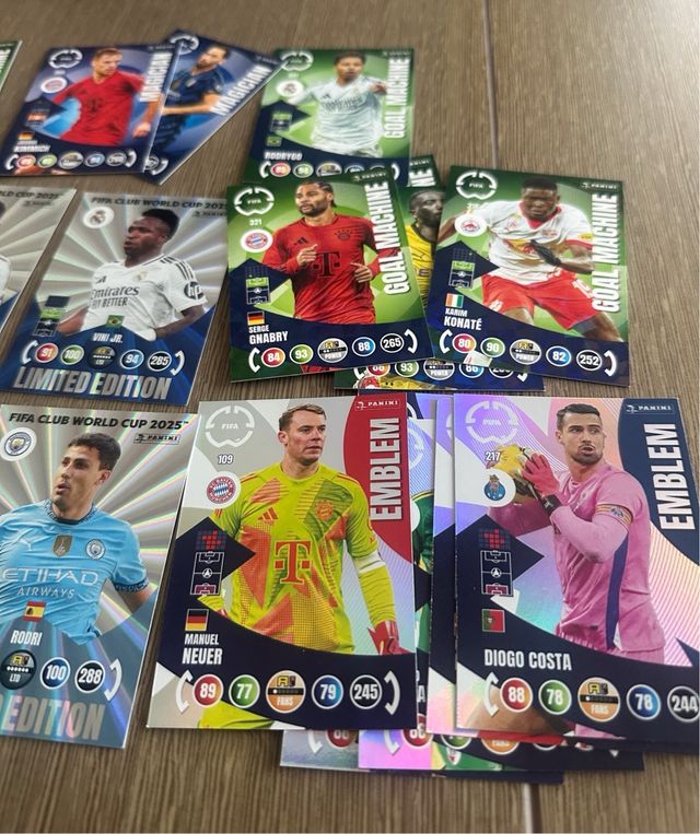 Lote Tarjetas Panini Mundial Clubes FIFA 2025