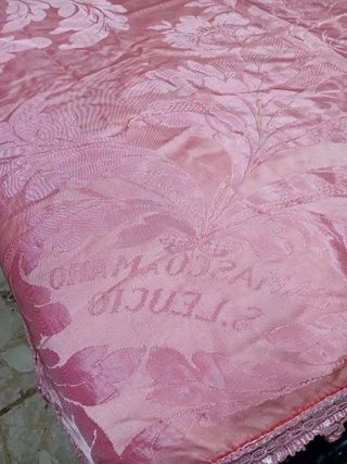 Copriletto matrimoniale in seta San leucio 