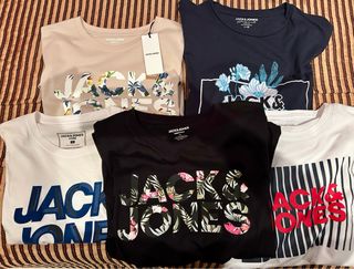 Lote 5 Camisetas Jack & Jones Talla M