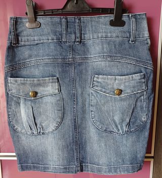 Falda vaquera vintage T.38 - Diseño clásico