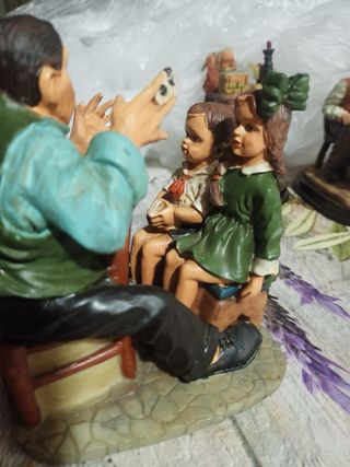 Lote de 7 Figuras de resina
