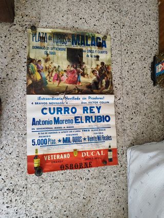 Cartel de Toros Málaga 1969