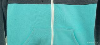 Sudadera Lee Cooper gris y turquesa talla 10