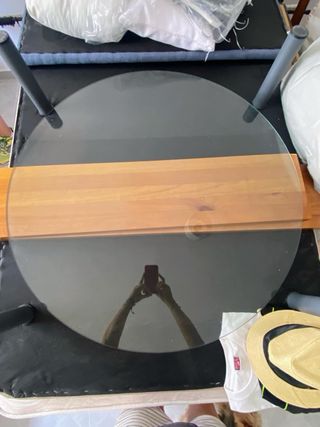 Cristal redondo para mesa