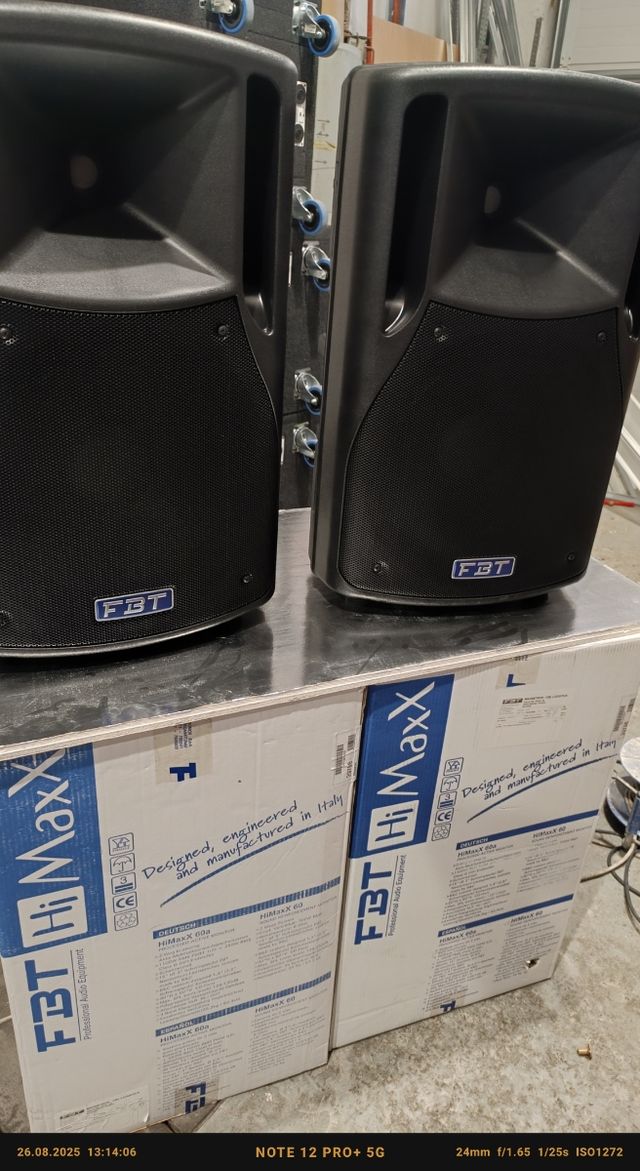 2 Altavoces FBT HiMaxx 60 Nuevos