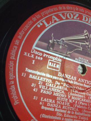Vinilo Respighi Danzas Antiguas