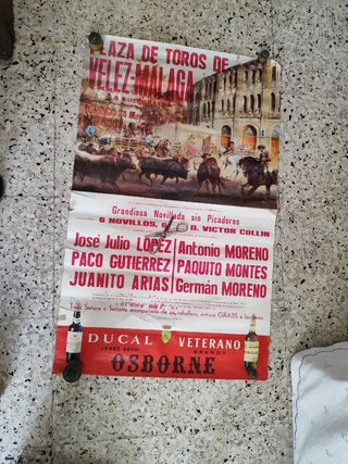 Cartel Toros Vélez-Málaga 24 Mayo 1970