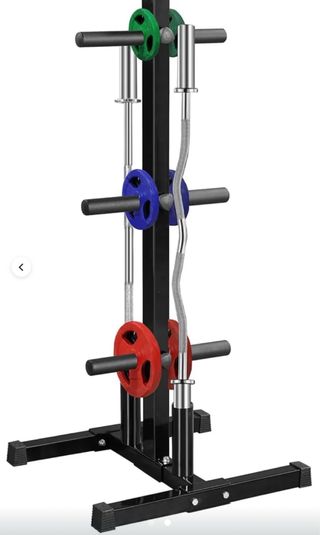 Soporte para discos y barras de gimnasio