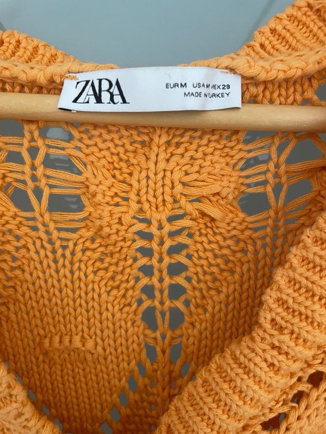 Jersey Zara Naranja Corto Talla M