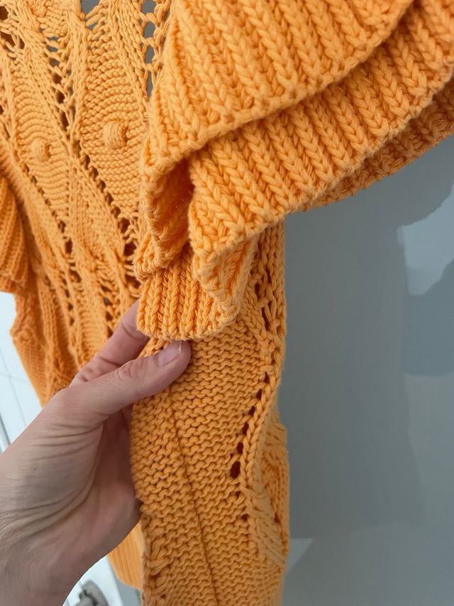 Jersey Zara Naranja Corto Talla M