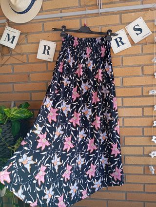 Falda larga estampada Formula Joven