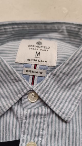 Camisa Springfield Talla M Rayas Azules