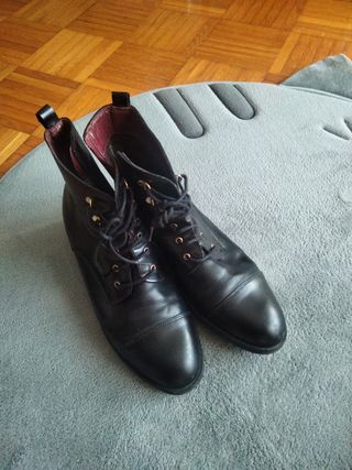 Botin negro piel mujer 41