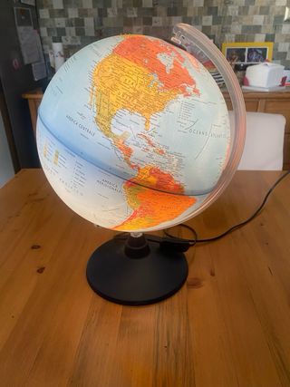 Globo Mappamondo Luminoso